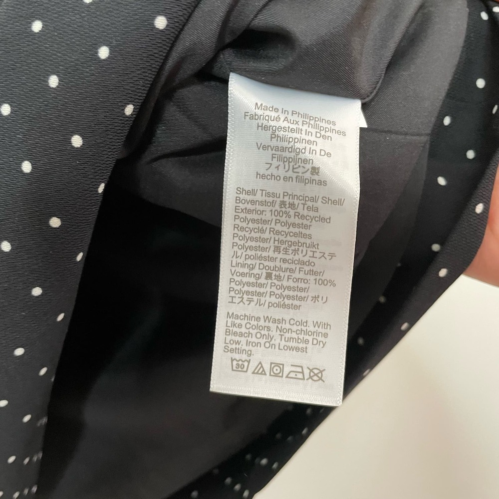 J. Crew Factory Black and White Polka Dot Mini Dress - Picture 9 of 9